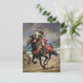 Vintage Illustration Postkarte (Stehend Vorderseite)