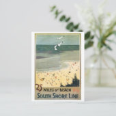 Vintage Illustration Postkarte (Stehend Vorderseite)