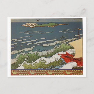 Vintage Illustration Postkarte