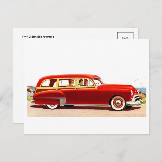 Vintage Illustration Postkarte (Vorne/Hinten)