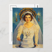 Vintage Illustration Postkarte (Vorne/Hinten)