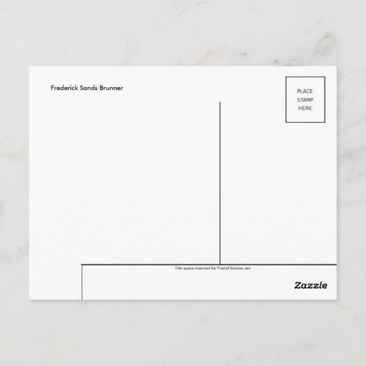 Vintage Illustration Postkarte (Rückseite)