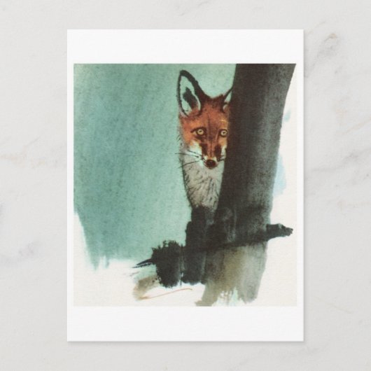 Vintage Illustration Postkarte (Vorderseite)