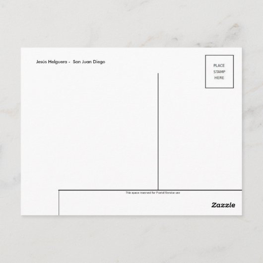 Vintage Illustration Postkarte (Rückseite)