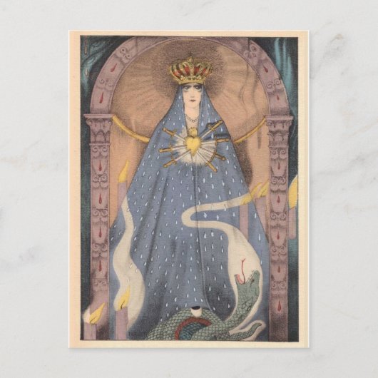 Vintage Illustration Postkarte (Vorderseite)