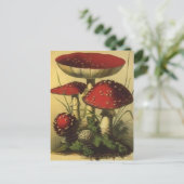 Vintage Illustration Postkarte (Stehend Vorderseite)