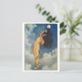 Vintage Illustration Postkarte (Stehend Vorderseite)