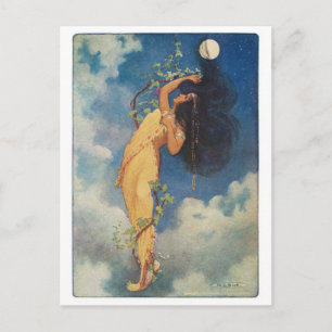 Vintage Illustration Postkarte