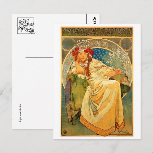 Vintage Illustration Postkarte (Vorne/Hinten)