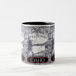 Vintage Illustration Pristine Idaho Tasse