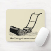 VINTAGE ILLUSTRATION Rasenmäher Custom Mousepad (Mit Mouse)