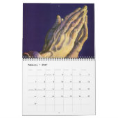 Vintage Illustration Religiöse, Christliche Religi Kalender (Feb 2027)