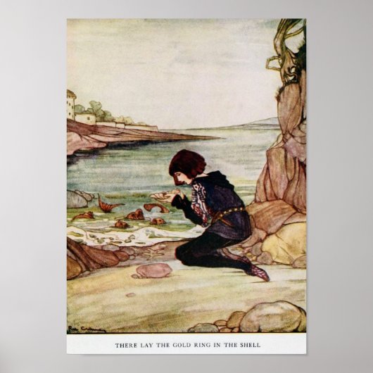 Vintage Illustration Rie Cramer Grimms Märchen Poster (Vorne)