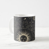Vintage illustration set of moon phases. Different Kaffeetasse (Vorderseite Links)