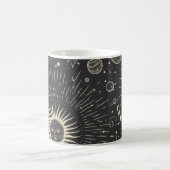 Vintage illustration set of moon phases. Different Kaffeetasse (Mittel)