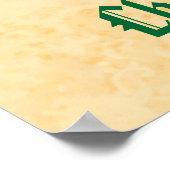 Vintage Illustration Smiling Santa V02A Poster (Ecke)