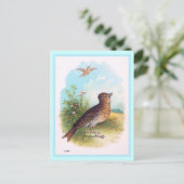 Vintage Illustration "The Lark" Postkarte (Stehend Vorderseite)