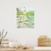 Vintage Illustration Thumbelina von Elsa Beskow Poster (Küche)