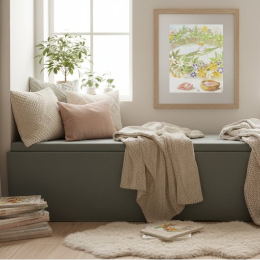 Vintage Illustration Thumbelina von Elsa Beskow Poster