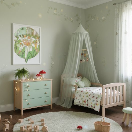 Vintage Illustration Thumbelina von Elsa Beskow Poster