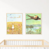 Vintage Illustration Thumbelina von Elsa Beskow Poster