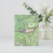 Vintage Illustration Thumbelina von Elsa Beskow Postkarte (Stehend Vorderseite)