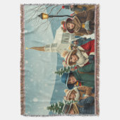 Vintage Illustration verlassend Menschen Decke (Vorderseite Vertikal)