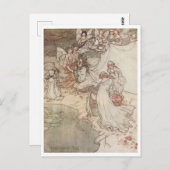 Vintage Illustration von Arthur Rackham Fairies Postkarte (Vorne/Hinten)