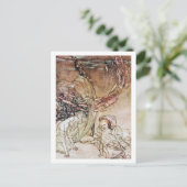 Vintage Illustration von Arthur Rackham Undine Postkarte (Stehend Vorderseite)