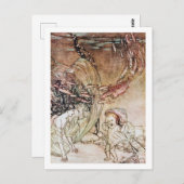 Vintage Illustration von Arthur Rackham Undine Postkarte (Vorne/Hinten)