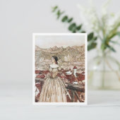 Vintage Illustration von Arthur Rackham Undine Postkarte (Stehend Vorderseite)