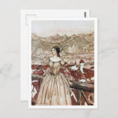 Vintage Illustration von Arthur Rackham Undine Postkarte (Vorne/Hinten)
