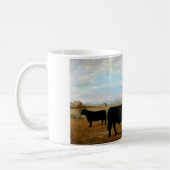 Vintage Illustration von ein Angus-Vieh Kaffeetasse (Links)