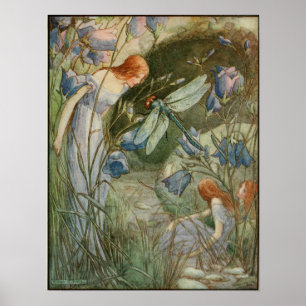 Vintage Illustration von Frank C. Pape Poster