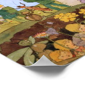 Vintage Illustration von Freddie Langeler Poster (Ecke)