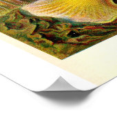 Vintage Illustration von Meeresanemonen Poster (Ecke)