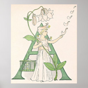 Vintage Illustration von Ottilia Adelborg Poster