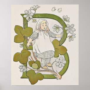 Vintage-Illustration von Ottilia Adelborg Poster