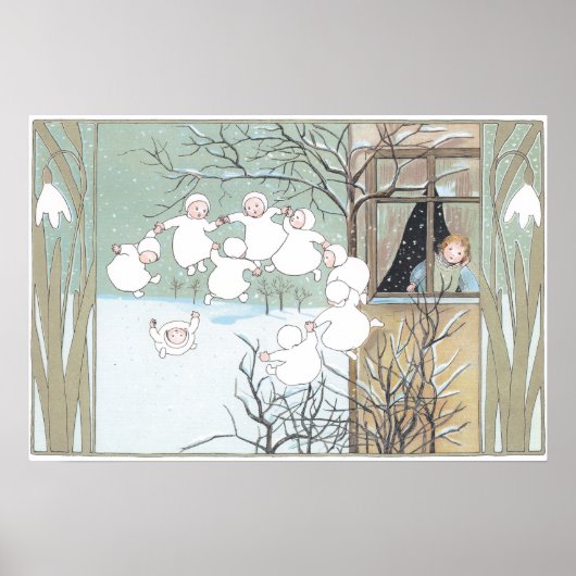 Vintage Illustration von Sibylle Von Olfers Poster (Vorne)