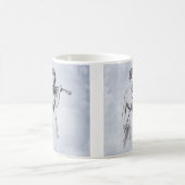 Vintage Illustration von Violine Kaffeetasse (Mittel)