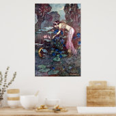 Vintage Illustration von Warwick Goble the Lotus Poster (Küche)