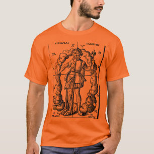 Vintage Illustration von Zodiaka-Zeichen T-Shirt