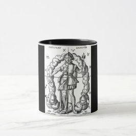 Vintage Illustration von Zodiaka-Zeichen Tasse