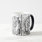 Vintage Illustration von Zodiaka-Zeichen Verwandlungstasse (VorderseiteRechts)