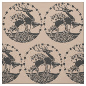 Vintage Illustration Weihnachtsmann Stoff (Muster)