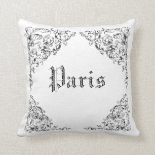 Vintage-Illustrationen aus Paris - MoJo Kissen