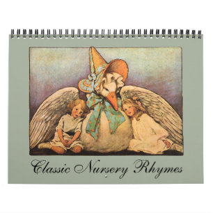 Vintage-Illustrationen Mother Goose Nursery Rhymes Kalender