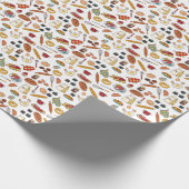 Vintage Illustrationen: nahtlose Muster. Geschenkpapier (Ecke)