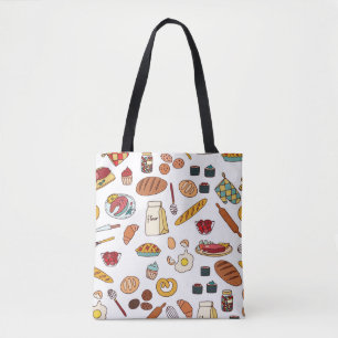 Vintage Illustrationen: nahtlose Muster. Tasche