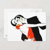 Vintage Illustrationen Postkarte (Vorne/Hinten)